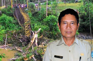 Pembangunan Jembatan Kota Lekat Tunggu Realisasi Janji BNPB