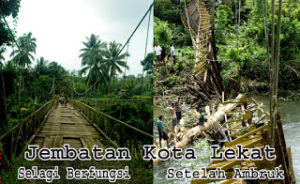 Belum Pasti Kapan Dibangun, Jembatan Kota Lekat Hanya Tinggal Kenangan