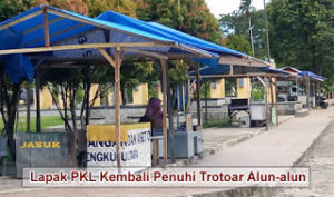 Adipura Buye, Lapak PKL Kembali Penuhi Alun-alun