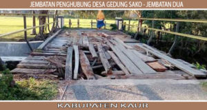 Jembatan Dalam Kota Kaur Rusak Parah