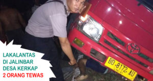 Laka Maut Di Jalinbar Kerkap, 2 Kernet Truk Tewas Di Tempat