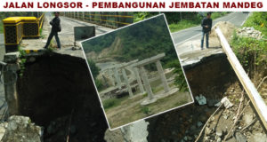 Jalan Longsor, Pembangunan Jembatan Manulah Mandeg?