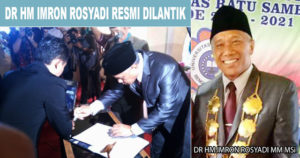 Rektor Unras Dilantik, DR HM Imron Rosyadi Berikan Gajinya Untuk Mahasiswa Kurang Mampu