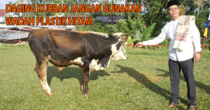 BU Potong 918 Ekor Kurban, Daging Jangan Gunakan Wadah Plastik Hitam