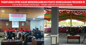 Paripurna DPRD Dengarkan Pidato Kenegaraan Presiden, Kades Diundang Tak Satupun Hadir
