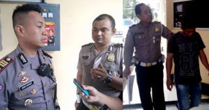 Pengendara Ugal-Ugalan Ini Tabrak Polisi Razia