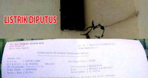 Nunggak, Kwh Meter Kantor Lurah Dicabut PLN