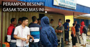 Gerombolan Perampok Bersenpi Gasak Emas 2,5 Kg dan Uang 600 Juta di Padang Jaya