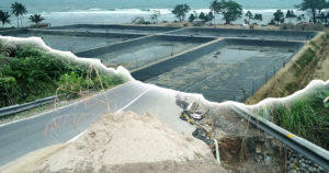 Rusak Sepadan Pantai, Sebabkan Jalan Longor, Benarkah Tambak Udang Kaur Kebal Hukum?