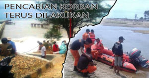 Korban Hilang Digulung Ombak Belum Ditemukan