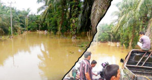 Jembatan Putus Dilanda Banjir, 6 Desa di Batik Nau Terisolir