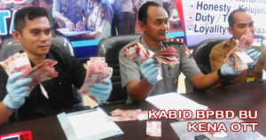 Kabid BPBD Kena OTT Ditetapkan Tersangka Pemerasan, Kontraktor Sebagai Korban