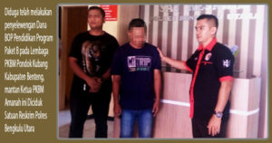 Korupsi Dana BOP PKBM Fiktif, Pria Pondok Kubang Diciduk Satreskrim Polres BU