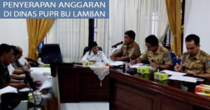 Penyerapan Anggaran di Dinas PUPR BU Lamban