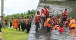 Tim Polair Shabara Polres BU Gelar Latihan Penanggulangan Bencana