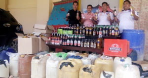 Satu Ton Tuak Berikut Ratusan Botol Miras Diamankan Polres BU