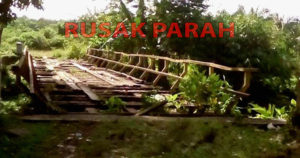 Terkesan Terabaikan, Begini Kondisi Jembatan Dusun Cakra