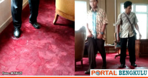 Heboh, Ruangan Kerja Bupati Kepahiang Digenangi Air