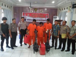 Polisi Bekuk 4 Pelaku Pencurian Mesin Tempel