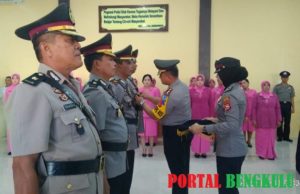 Kapolres Pimpin Sertijab Dua Perwira Polres Bengkulu Utara