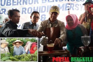 Kunker, Gubernur Bengkulu Gelar Ngopi Bareng Dengan Warga Desa Sidorejo