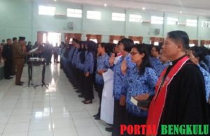 437 ASN Pemkab Bengkulu Utara Dilantik Sebagai Pejabat Fungsional