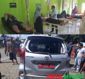 Mobil Tabrak Lampu Jalan, Anggota Rombongan Safari Ramadhan Gubernur Luka-Luka