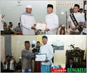 Gubernur Safari Ramadhan Di Lebong dan Rejang Lebong, 2 Masjid Dibantu Masing-Masing Rp 100 Juta