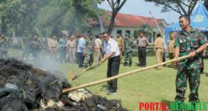 BB Alat Tangkap Benih Lobster Dimusnahkan