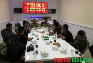 Kemitraan, Polres Lebong Gelar Pertemuan Dengan Wartawan