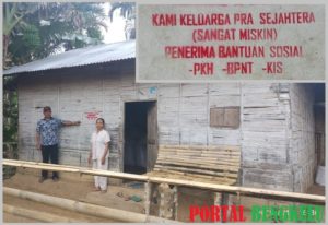 Rumah Dipasang Merk ”Keluarga Miskin”, 10 Penerima Bansos Di Desa Tanjung Alam Mundur