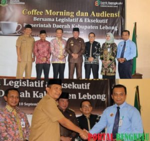 Pererat Silaturahmi, Bank Bengkulu Gelar Coffee Morning Bersama Jajaran Pemda dan DPRD Lebong