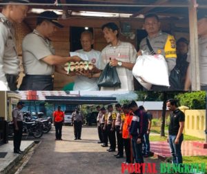 Bhabin Peduli, Polsek Lebong Selatan Salurkan Bantuan
