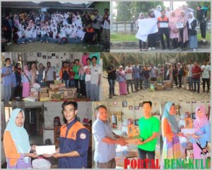 Peduli Korban Kebakaran dan Kabut Asap, Forum Remaja Mukomuko Salurkan Bantuan