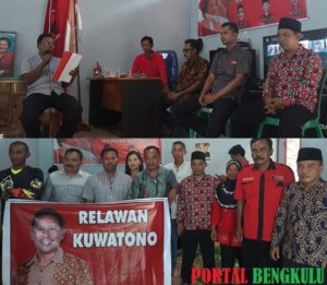 Amandeka, Haidir, Kuwatono dan Sapuan Serta 2 Kader Ambil Formulir Pendaftaran Bacabup Mukomuko Dari PDI Perjuangan