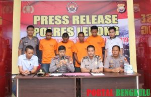 Operasi Musang Dua, Polres Lebong Amankan 4 Pelaku Curas dan Curat