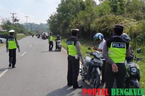 Hari Pertama Operasi Zebra, Sat Lantas Polres Lebong Tilang Puluhan Kendaraan