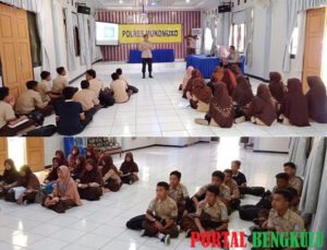 Polres Mukomuko Sosialisasi Bahaya Narkoba Kepada Siswa SMP IT Al-Kausar