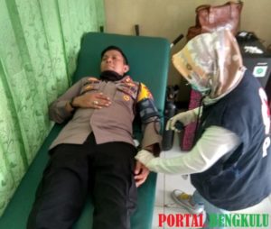 Kapolres Lebong, AKBP. Ichsan Nur, S.IK Beserta Jajaran Gelar Aksi Donor Darah