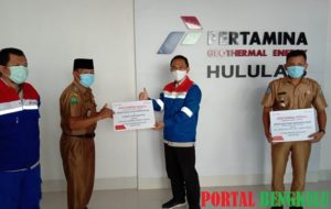Sumbang Ribuan Masker, PT. PGE Hululais Berdayakan Penjahit Lokal