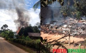 Rumah Warga Desa Arga Jaya Ludes Terbakar
