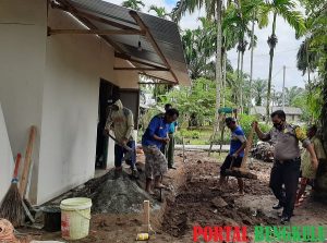 Giat Inovasi Bhabinkamtibmas, Rumah Warga Desa Tirta Makmur Dibedah