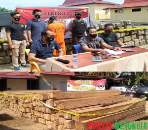 Polres Mukomuko Ringkus Terduga Pelaku Illegal Logging