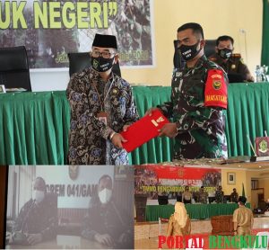 Bupati Lebong, Dr. Rosjonsyah, S.IP, M.Si Resmi Buka TMMD Ke-109