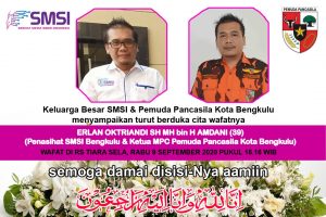 Innalillahi Wainna Ilaihi Rojiun, Penasihat SMSI Erlan Oktriandi Meninggal