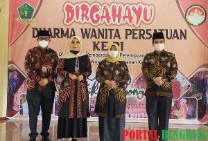 Puncak Peringatan HUT DWP Lebong, Launching Batik Telebong