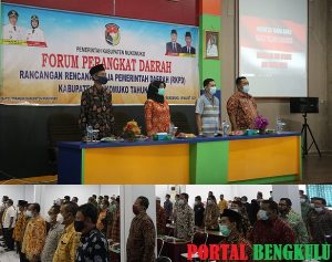 Wabup Mukomuko, Wasri Hadiri Kegiatan Forum Perangkat Daerah Dalam Rangka Penyusunan RKPD 2022
