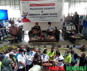 PT.PGE Proyek Hululais Gelar Pelatihan Pembuatan Pupuk Kompos dan Budidaya Lebah Madu