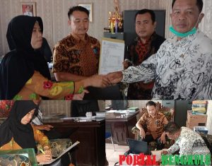 Mantan Kepala Sekolah Serahkan Aset, Wabup Lebong Apresiasi Jajaran Disdikbud