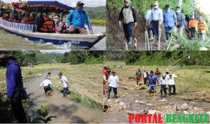 Kopli Ansori -Fahrurrozi Tinjau Sawah Terendam Banjir Telun Nusai dan Siap Ganti Kerugian Warga